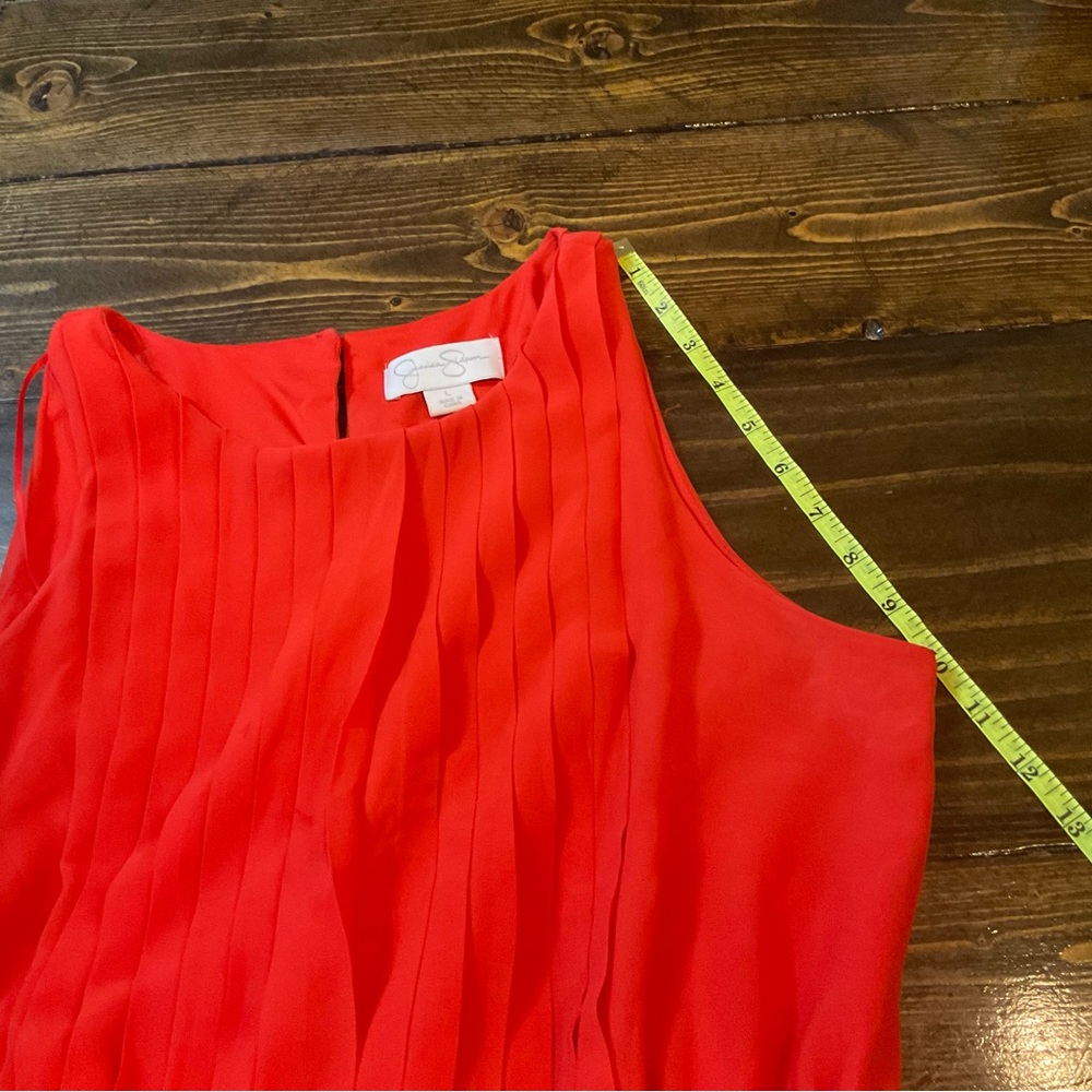 Jessica Simpson Red and Pink Sleeveless Dress - Picture 6 of 12